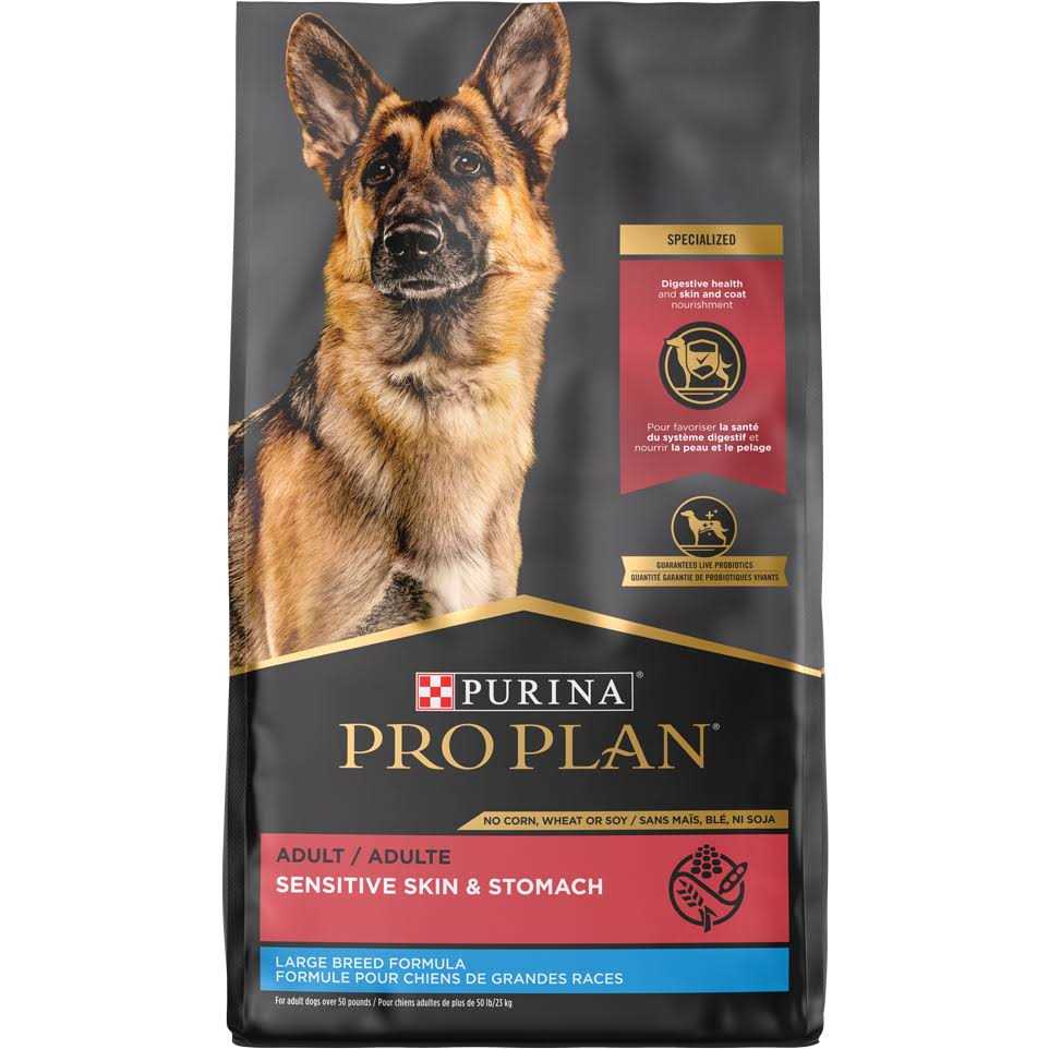 Purina Pro Plan Sensitive Skin &amp; Stomach Salmon Adult Large Breed Formula Dry Dog Food, 34-lb bag - Pet Supplies online store