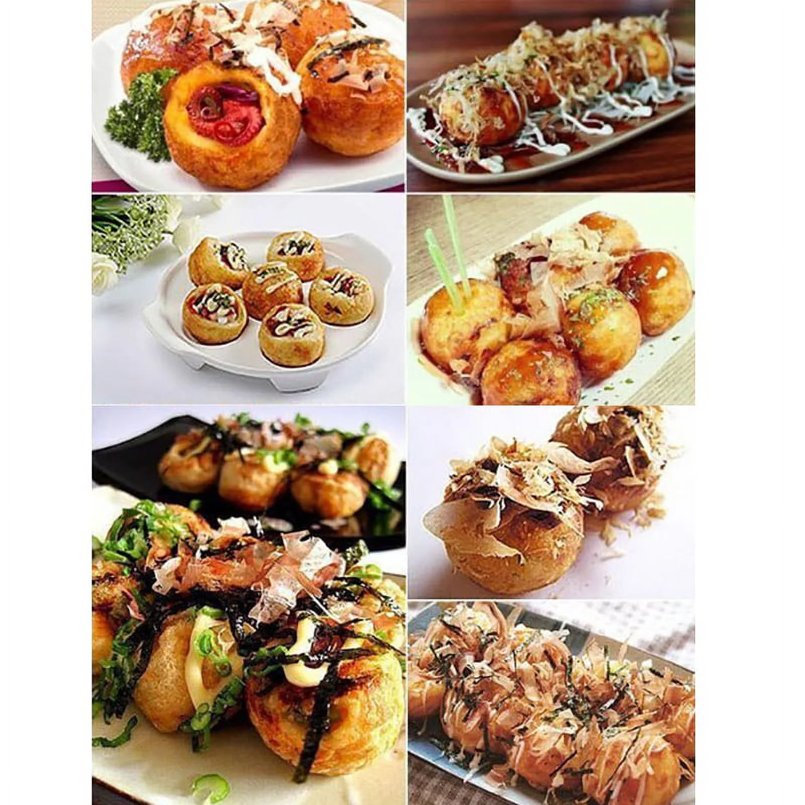 PreAsion Commercial Dual Plate Electric Takoyaki Maker Octopus Cluster Takoyaki Machine Fish Ball Griller Meatball Grilling Machine 56Pcs Per Time 220V