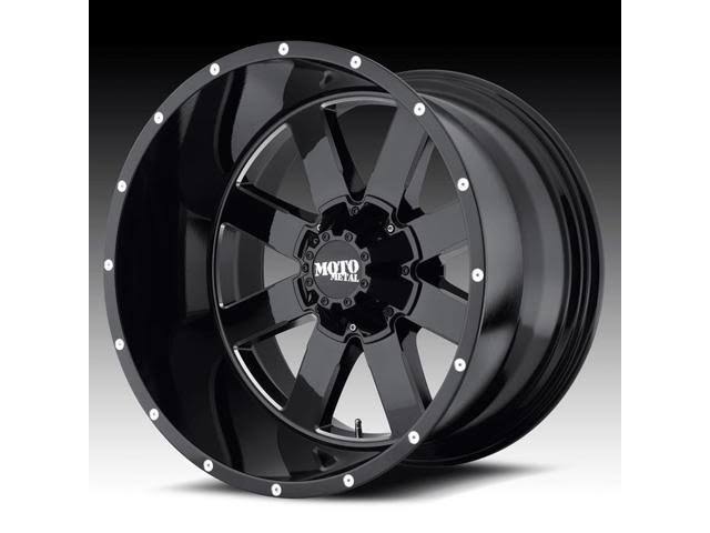 Moto Metal MO962 20x10 8x180.00 Gloss Black Milled (-24 mm)