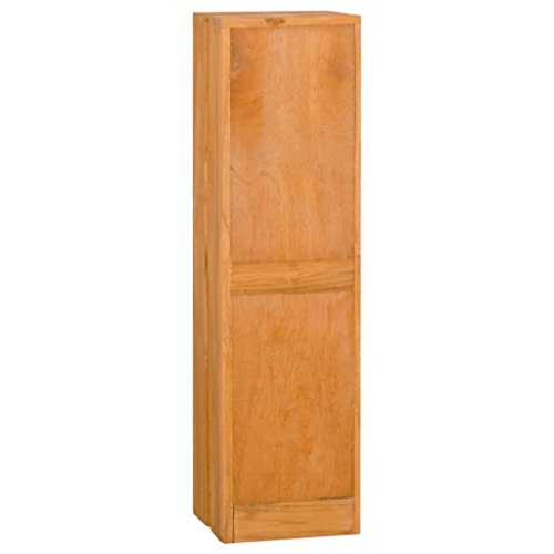 Bookcases & Standing Shelves Bookshelf 11.8"x11.8"x43.3" Solid Wood Teak,Sturdy Teak Bookshelf with 2 Shelves for Books, Magazines, and Decor Furniture for Home Office