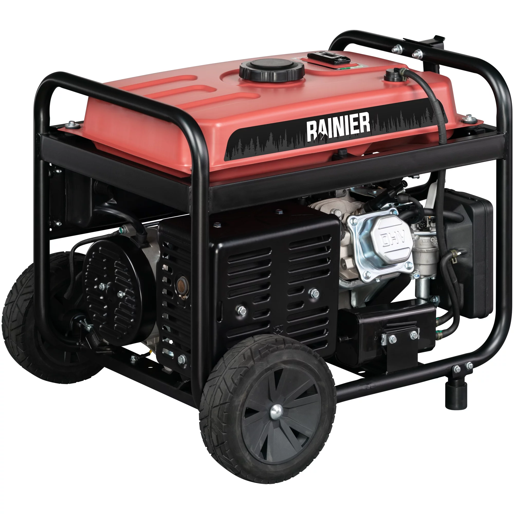 Rainier 4400 Peak Watt Dual Fuel Portable Generator, Gas or Propane with Electric Start and RV Ready Outlet