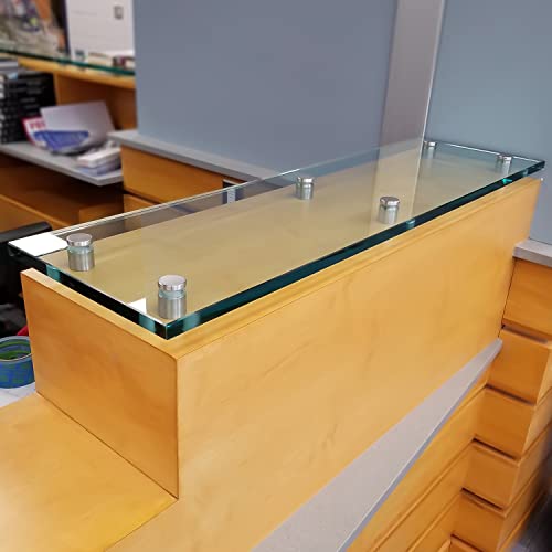 Fab Glass and Mirror 36x72RECT6THFLTE-T Rectangle Glass Table Top, 36 in x 72 in, Clear