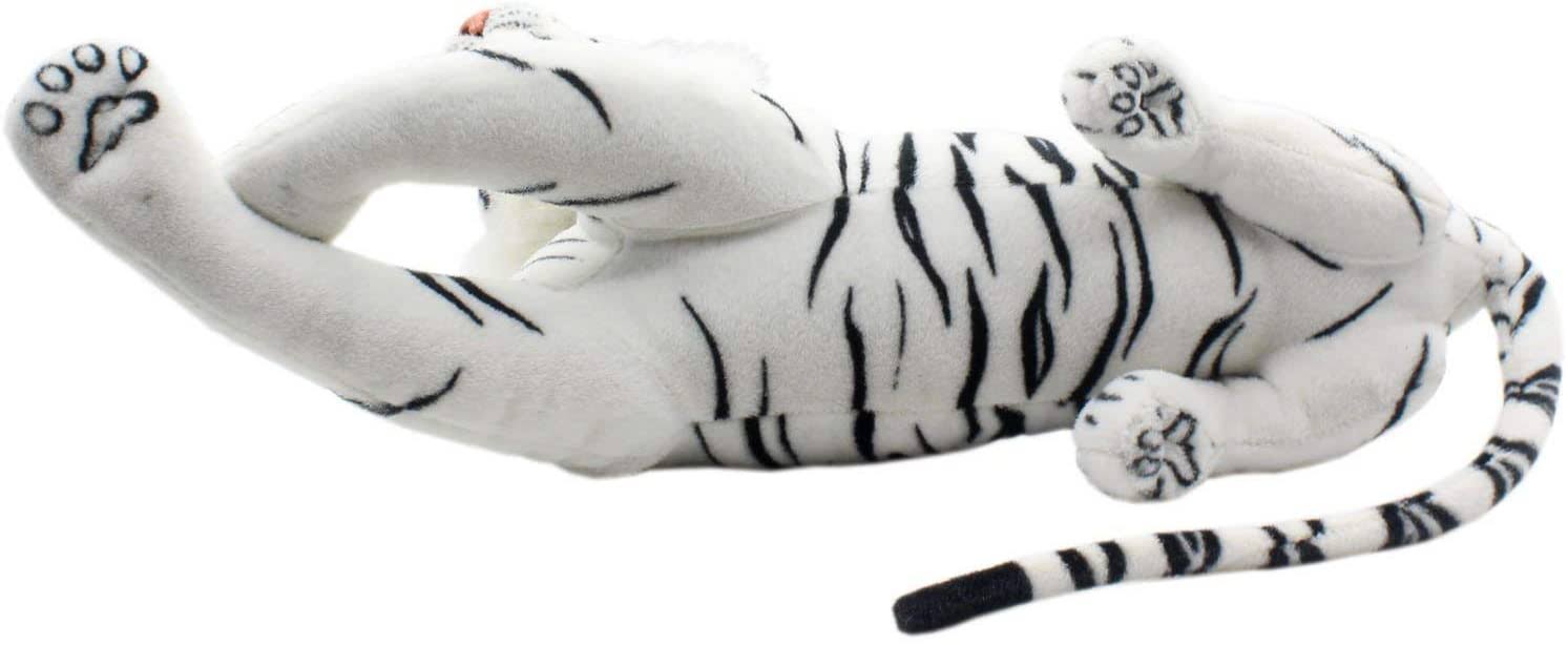 TAGLN Large Stuffed Animals Tiger Toys Giant Plush Big (White, 18 inch)
