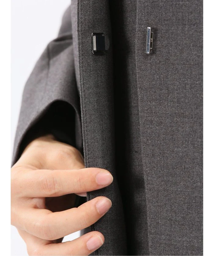Stretch Washable Woolish No Collar Jacket