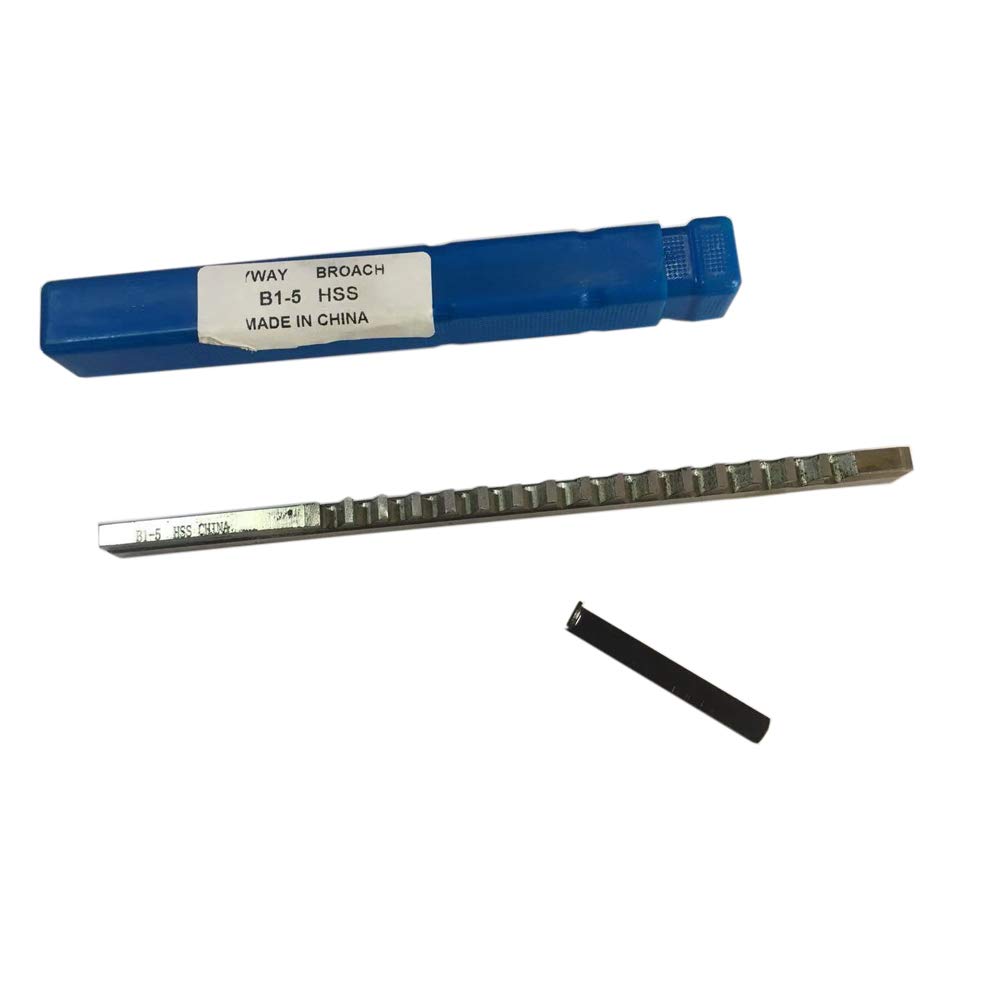 ICZW B Push-Type Keyway Broach Metric Sized High Speed Steel Keyway with Shim Cutting Tool (B1-4)