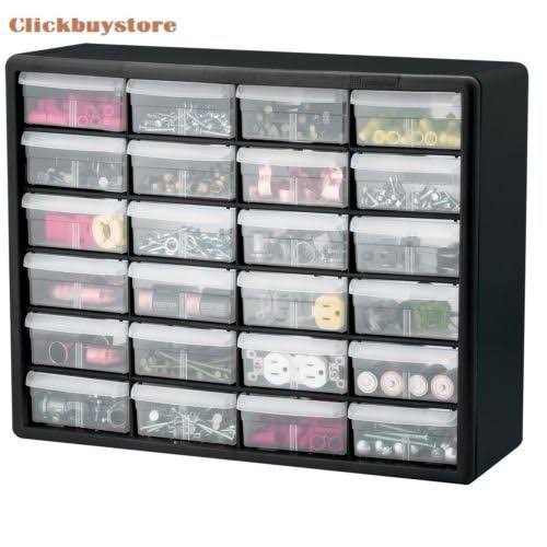 Akro-Mils 10124 24 Drawer Plastic Parts Storage Hardware and Craft Cabinet x