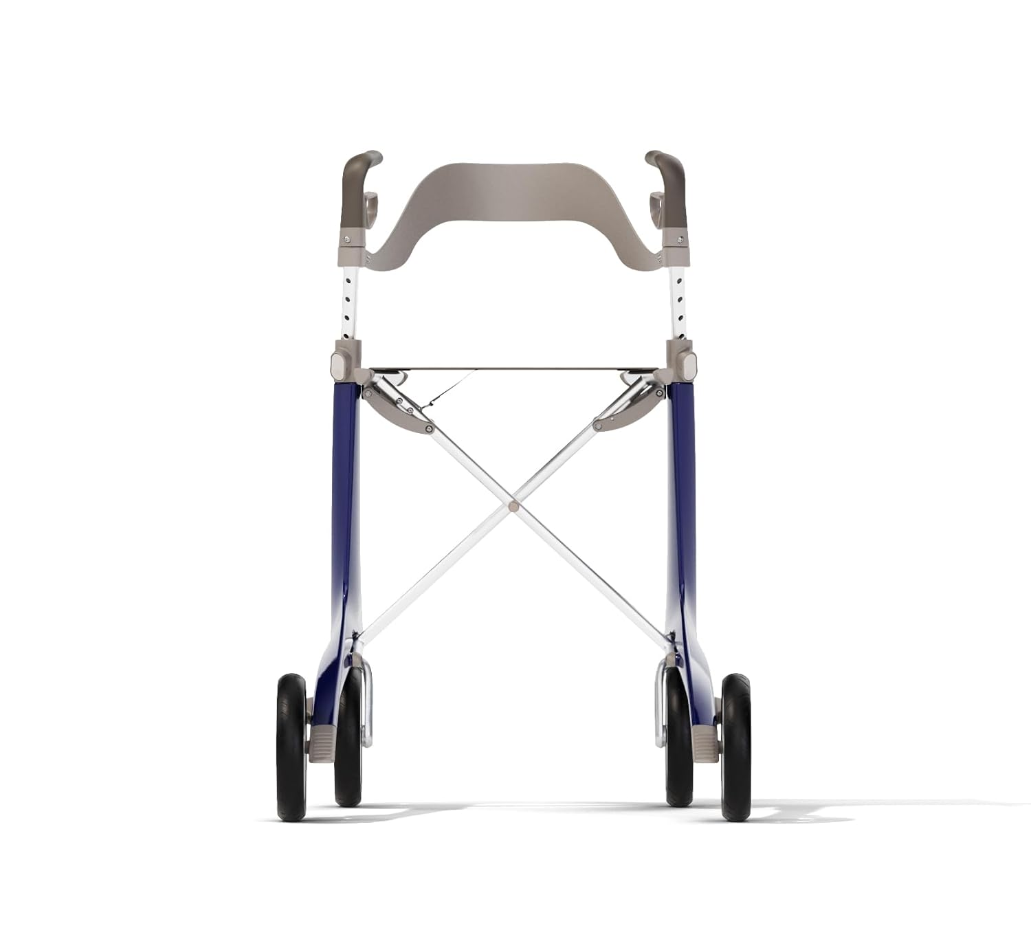 Medline byACRE Ultralight Carbon Fiber Rollator with Backrest, Blue