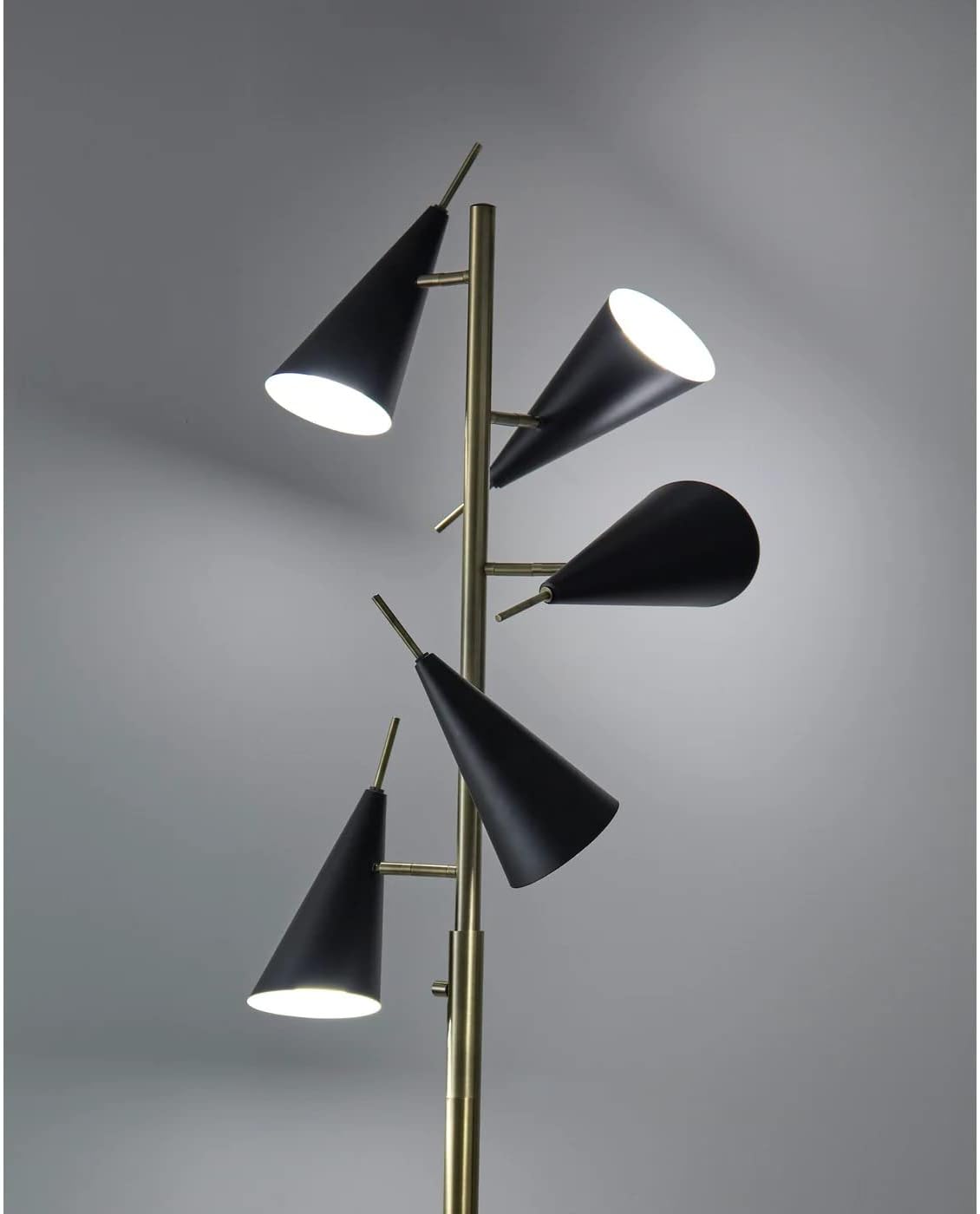 Adesso 3477-21 Owen Tree Lamp, Antique Brass