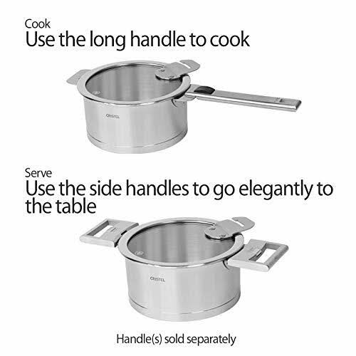 Cristel Strate Saucepan with Lid 1qt.