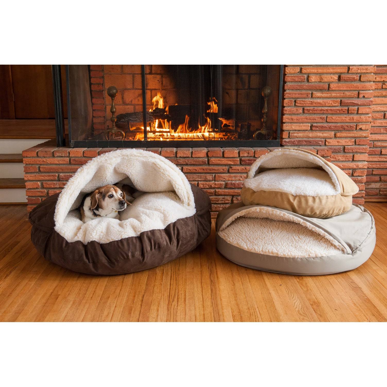 Snoozer Luxury Cozy Cave Pet Bed - Large - Olive