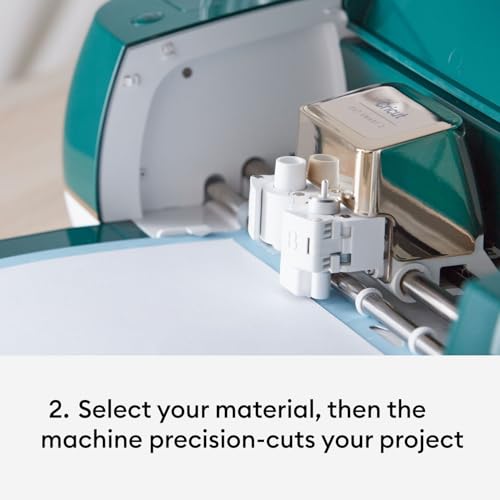 Cricut Explore Air 2 Starter Bundle - Includes 50 images & 10 fonts, Materials, Tool Set, Trimmer, Transfer Tape, Machine Mats & TrueControl Knife, Emerald
