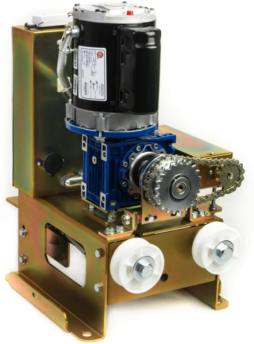 Eagle-1000 FR 1/2 HP Slide Gate Operator Motor with 2 Remotes, 1 Receiver, and Photo Eye Monitor