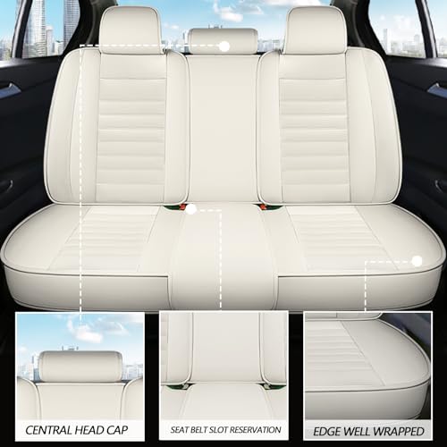 ARAZI 5 Full Set Seat Covers for Jeep Gladiator 2020-2023, Premium Breathable Seat Protector Covers, Waterproof Faux Leather Seat Cover （5 Seats Standard, Dark Green）