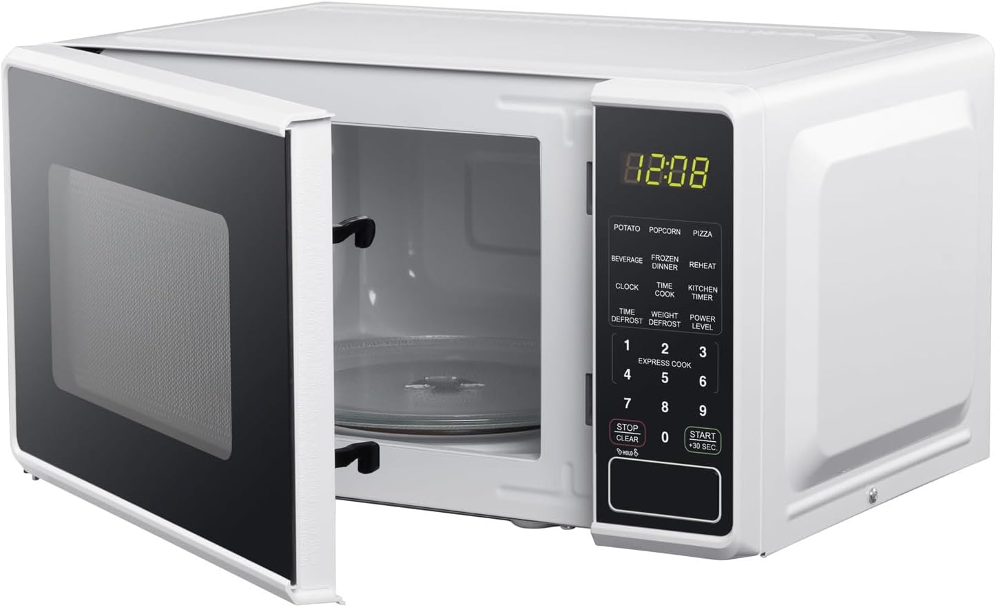 0.7 cu. ft. Countertop Microwave Oven, 700 Watts, Easy Clean Interior, with Safety Lock (Please choose color)
