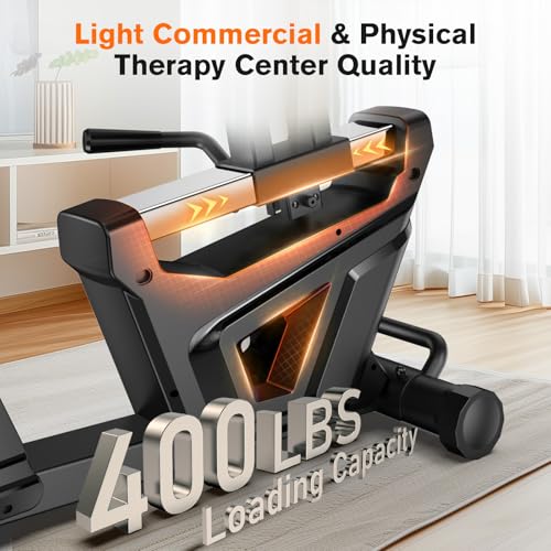 pooboo Recumbent Exercise Bike, Stationary Bikes for Home with Arm Exerciser, Magnetic Recumbent Bike with Ergonomic Backrest & Comfortable Seat, Smart APP, Pulse Sensor, 400LBS Weight Capacity