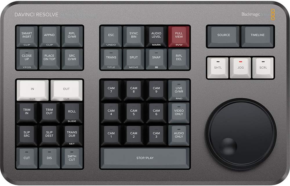 Blackmagic Design Davinci Resolve Speed Editor Bundle with Davinci Resolve 17 Studio (Activation Card) (2 Items)