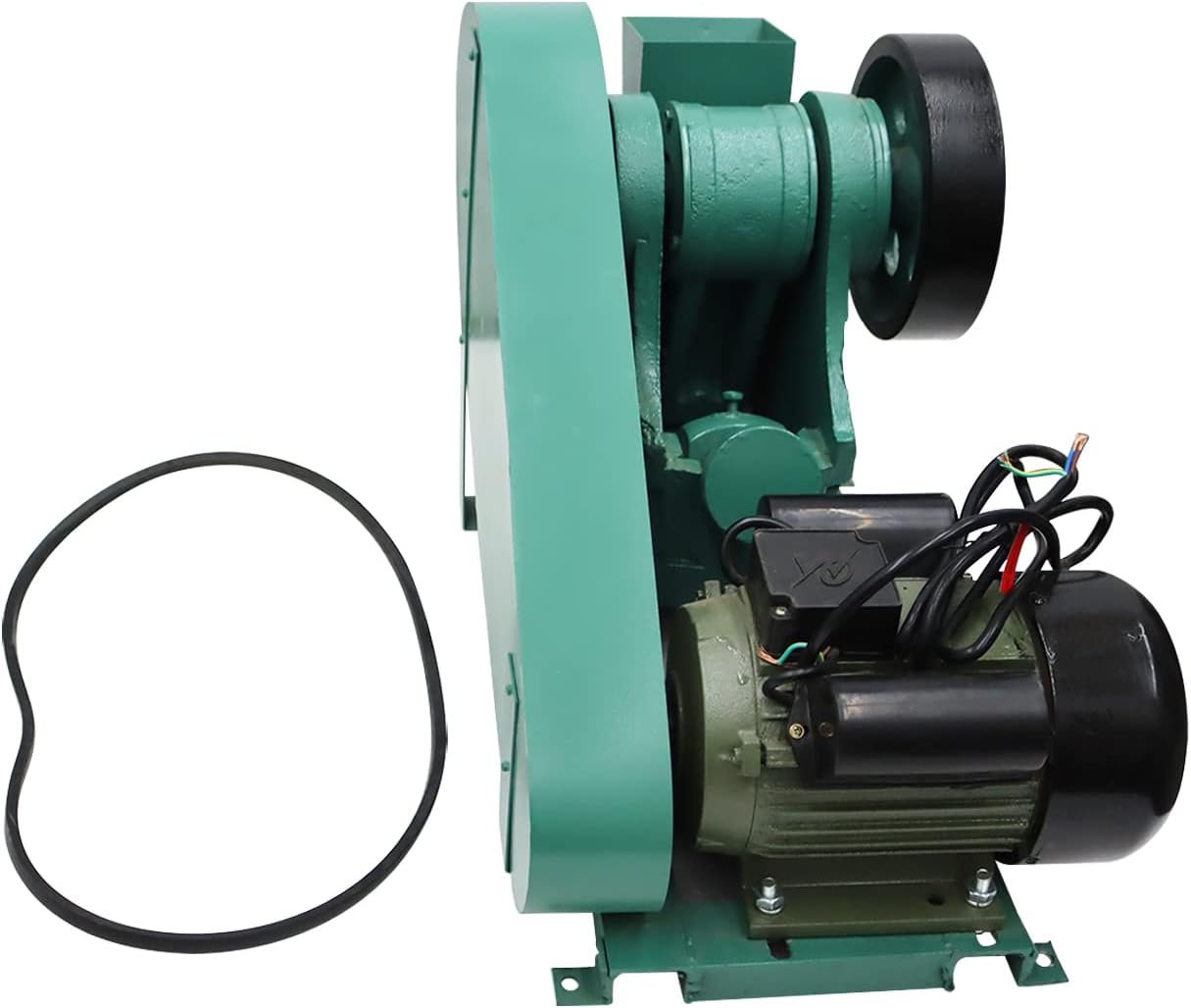 100X60 Mini Jaw Crusher for Rock Ore Slag Steel Slag Coal Stone Crushing 220V 2mm~10mm Output Size