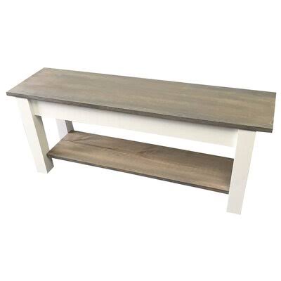 Gracie Oaks Mccardle Storage Bench, Gray