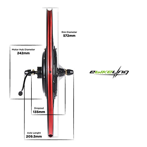 eBikeling Ebike Conversion Kit 48V 1200W, 26" Rear Waterproof Electric Bike Conversion Kit, Add On Electric Bike Kit, Transform Your Bicycle with High-Performance E-Bike Technology