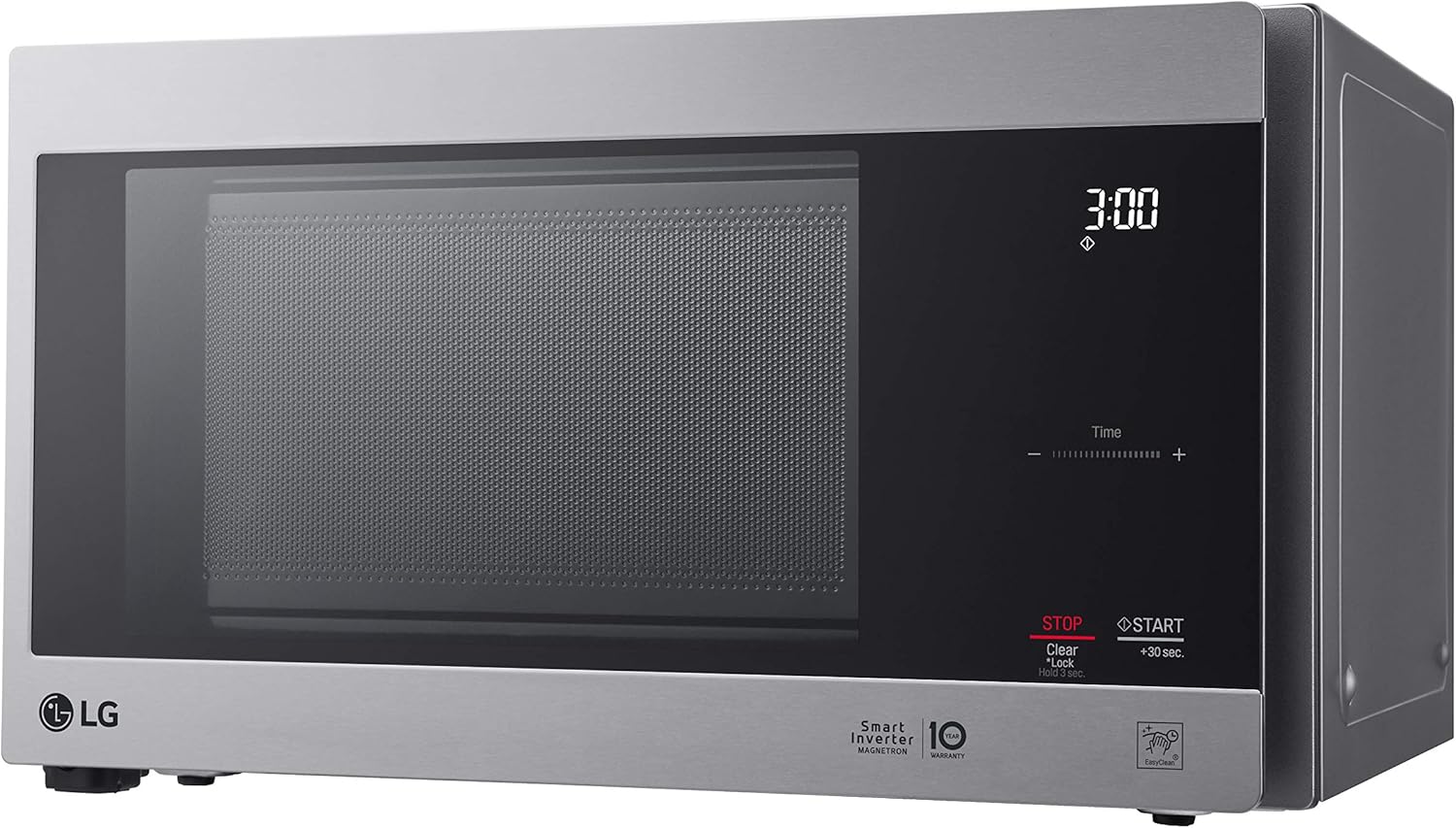 LG LMC0975ASZ 0.9 CF Countertop Microwave, Smart Inverter, Easy-Clean Interior with Hexagonal Ring, Stainless Steel