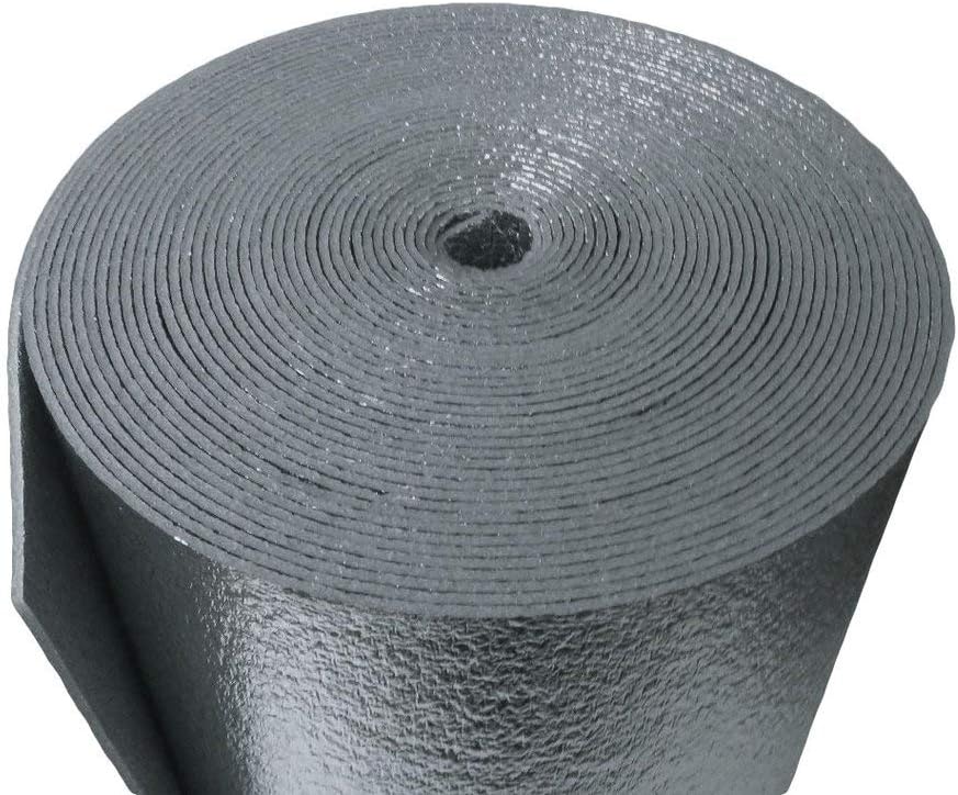 Super Shield EZ Cool Car Van Truck RV SUV Vehicle Insulation 4' x 25' Roll 100 Sqft 25ft Tape Kit: Sound Noise Dampening Deadener Heat Barrier Mat Automotive Thermal Insulation Kit (Made in USA) (1)