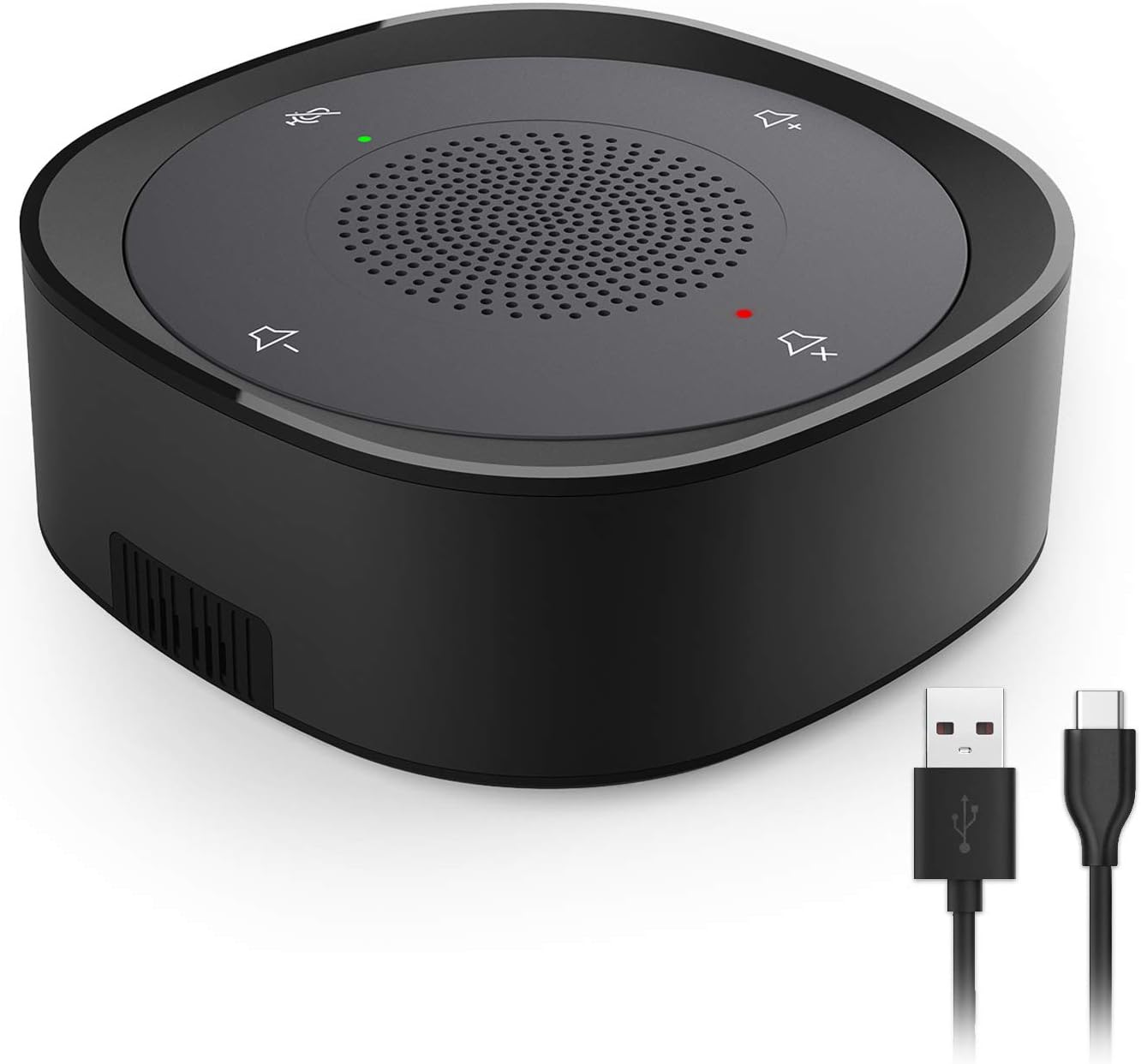 USB Speakerphone Microphone, Conference Speaker Omnidirectional Computer Mic, with 360o Voice Pickup, Touch-Sensor Buttons for Mute/unmute, Streaming, Call Speaker Skype, Webinar, Interview -(JV801)