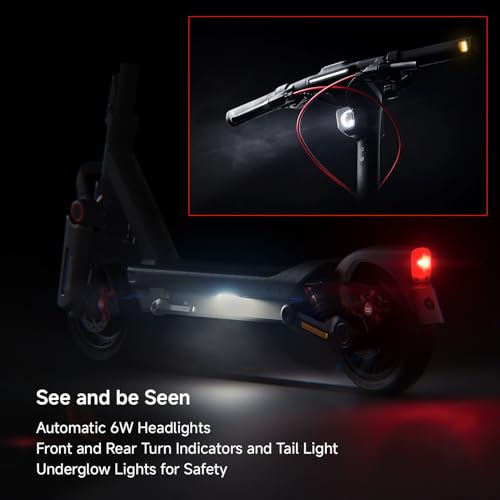 Segway Ninebot Max G3 Electric Scooter, 28 mph Top Speed w/ 50 Miles Max Range, 2000W Peak Motor, Dual Hydraulic Suspension, Fast Charging Scooter for Adults and Teens, UL-2272 2271 Certified