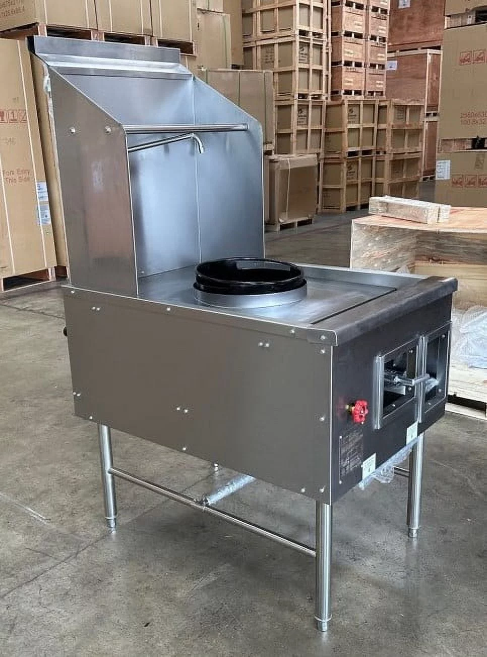 13 inches 1 hole Propane/ Natural gas Chinese Wok Range With waterfall NSF