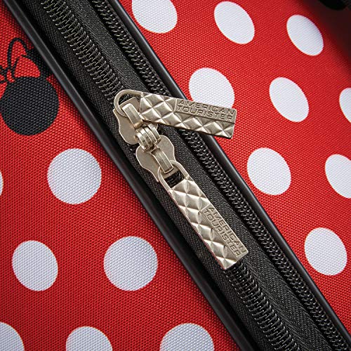 American Tourister Disney Softside Luggage with Spinner Wheels, Minnie Mouse Denim, 21-Inch