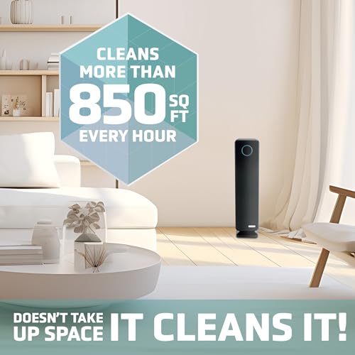Germ Guardian True HEPA Filter Air Purifier with UV Light Sanitizer, Eliminates Germs, Filters Allergies, Pollen, Smoke, Dust, Pet Dander, Mold