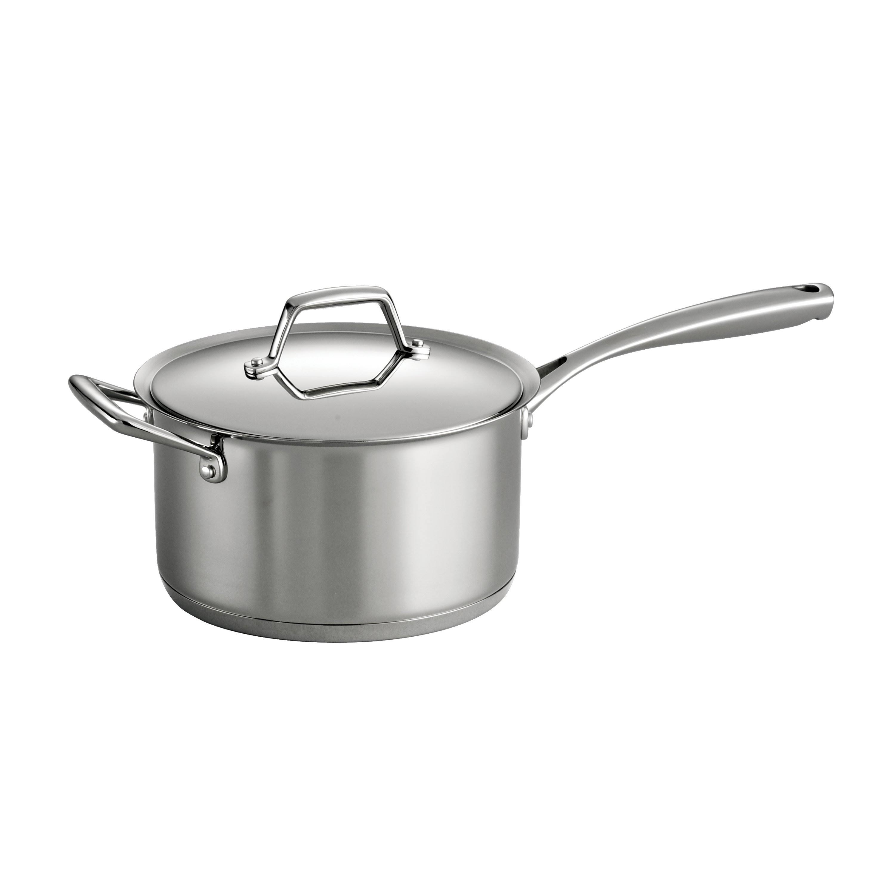 Tramontina Gourmet Prima 4 Quart Tri-Ply Base Covered Sauce Pan