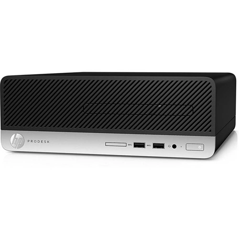 Restored HP ProDesk 800 G3 Desktop Computer , Intel i5 CPU, 240GB SSD, 16GB RAM, WIFI, Dual 19" LCD Monitors with Windows 10 Pro and S6 Sound Bar - (Refurbished)