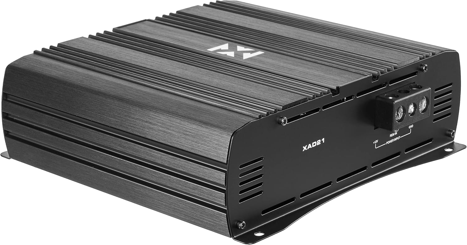 NVX XAD41 1200W RMS 1-OHM Stable Full Bridge Class D High Power Competition Full Range Bridgeable 4-Channel Car Audio MOSFET Amplifier