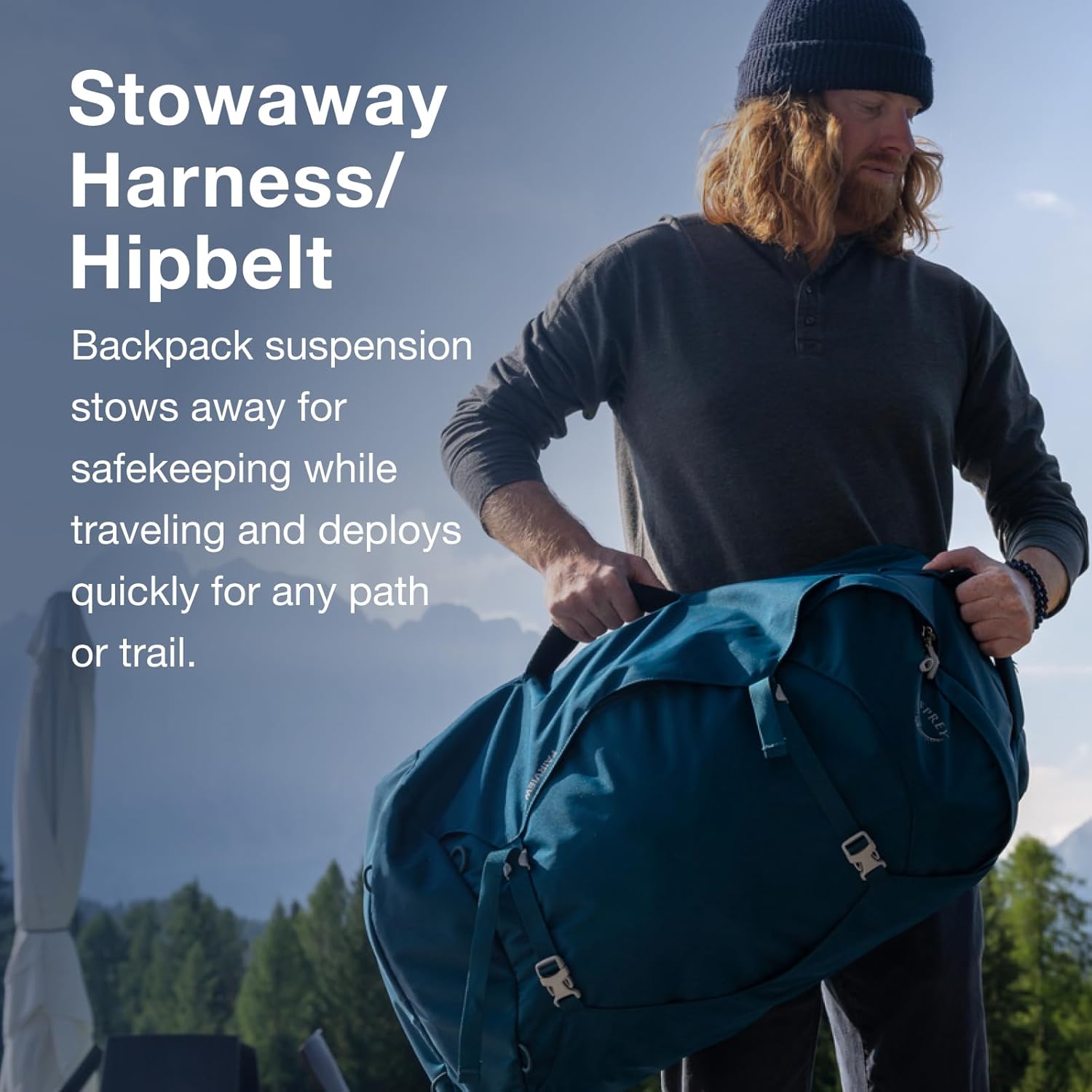 Osprey Fairview 40L Women's Travel Backpack, Night Jungle Blue
