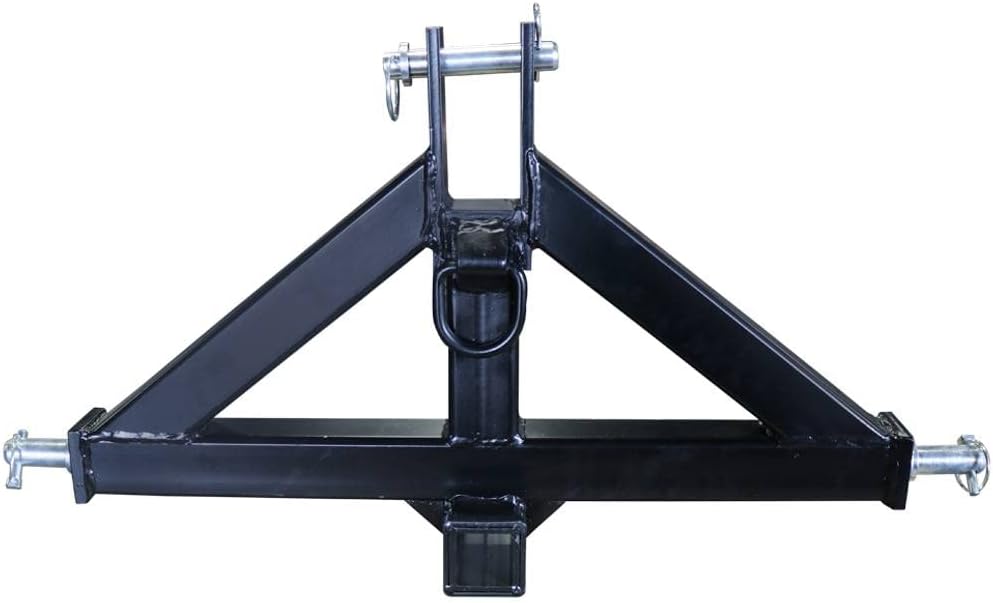 Titan Attachments Heavy Duty CAT 2 3-Point 2 Receiver Hitch Quick Hitch Compatible