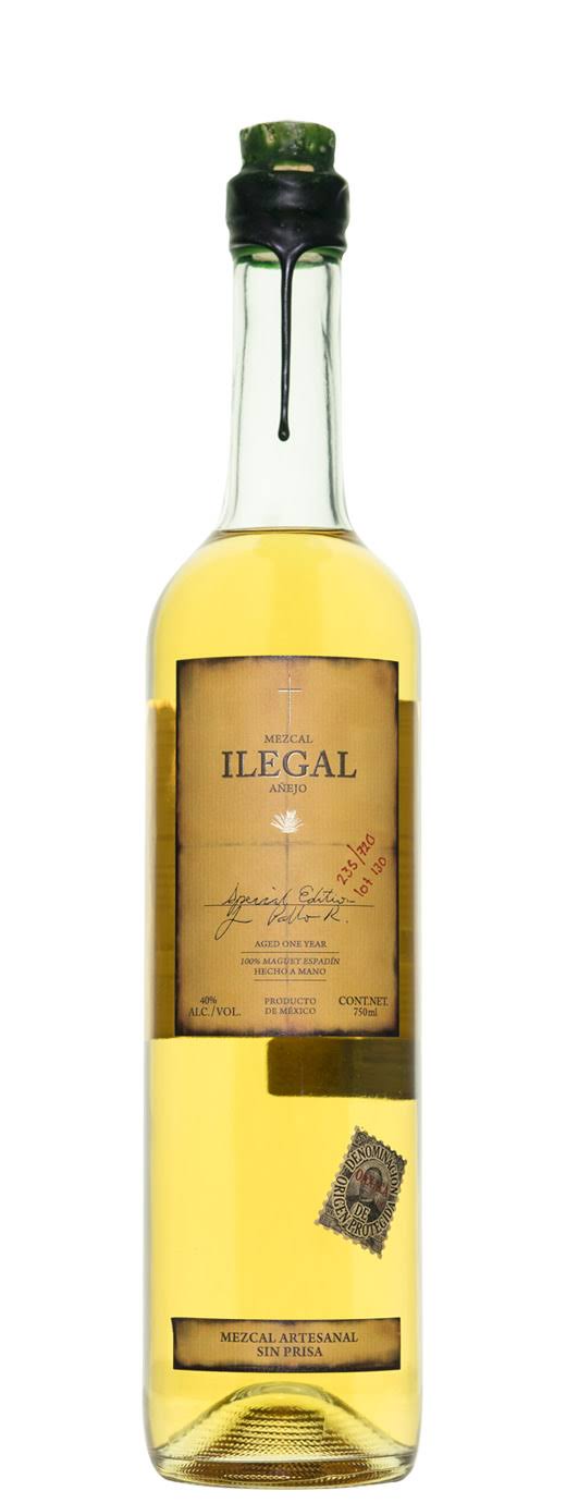 Ilegal Anejo Mezcal - 750 ml bottle