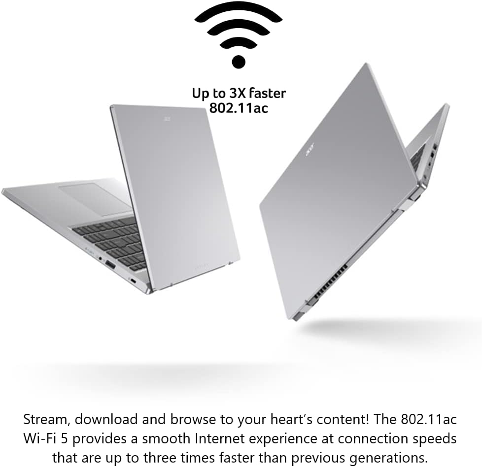 Acer Aspire 3 A315-24PT-R8CY Slim Laptop | 15.6" Full HD IPS Touch Display | AMD Ryzen 5 7520U Quad-Core Processor | AMD Radeon Graphics | 8GB LPDDR5 | 512GB NVMe SSD | Wi-Fi 5 | Windows 11 Home