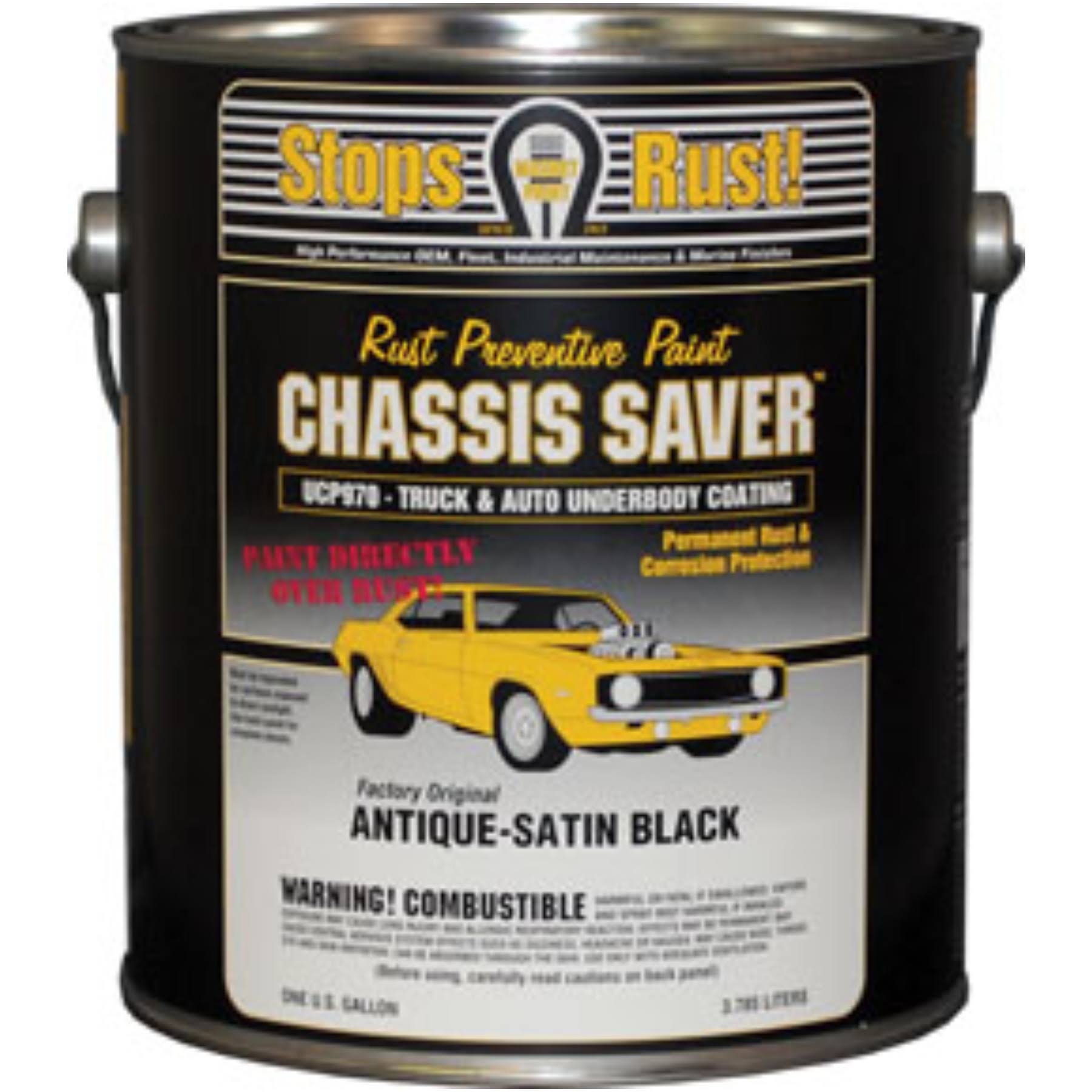 Magnet Paint Co Ucp970-01 Chassis Saver Antique Satin Black 1 Gallon