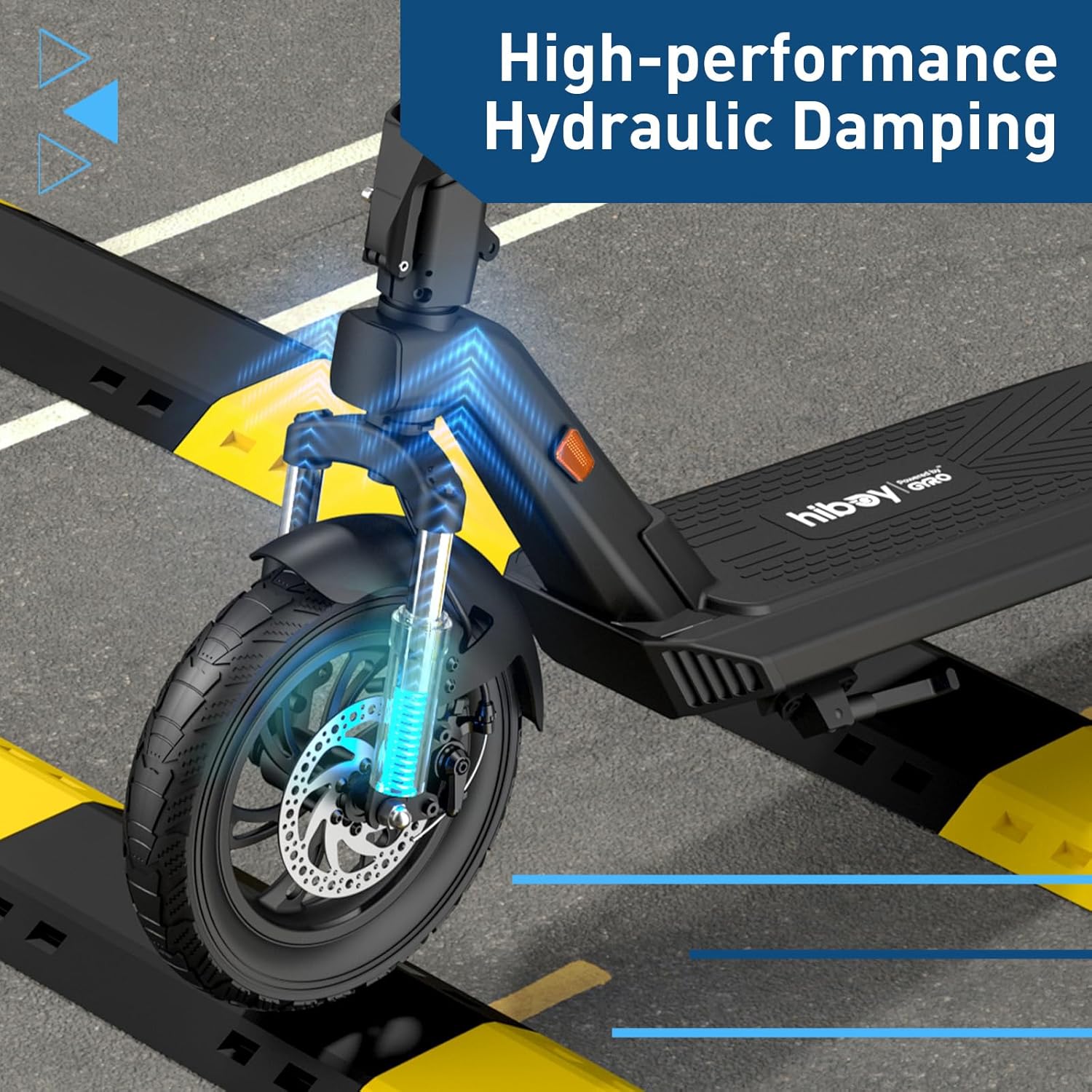 Hiboy X300 Electric Scooter, 700W Peak Motor, 12" Pneumatic Tires, 23 Mph & 38 Miles Range, Hydraulic Suspension, Folding Commuter Electric Scooter for Adults