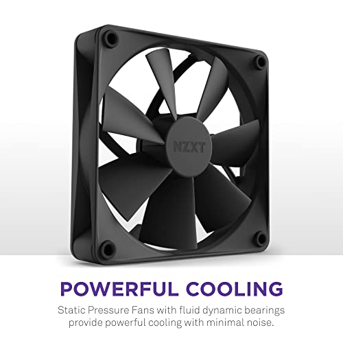 NZXT Kraken 240 RGB - 240mm AIO CPU Liquid Cooler - RL-KR240-B1 - Customizable 1.54" Square LCD Display for Images, Performance Metrics - High-Performance Pump - 2 x F120 RGB Core Fans - Black