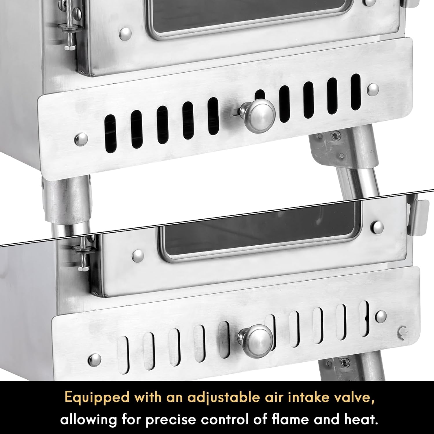 WillowyBe Outdoor Sauna Hot Tent Stove, Rocket Stove Heater, Portable Camping Wood Stove for Dry Sauna, Cooking for Husband and Friends