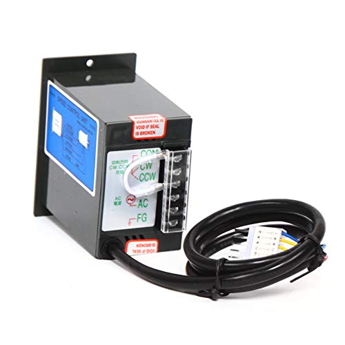 Variable Speed Geared Motor, 110V AC Gear Reduction Motor Adjustable Single-Phase High Torque Electric Gear Motor with Speed Controller 0-45RPM 120W 30K(Reduction Ratio 1:30)