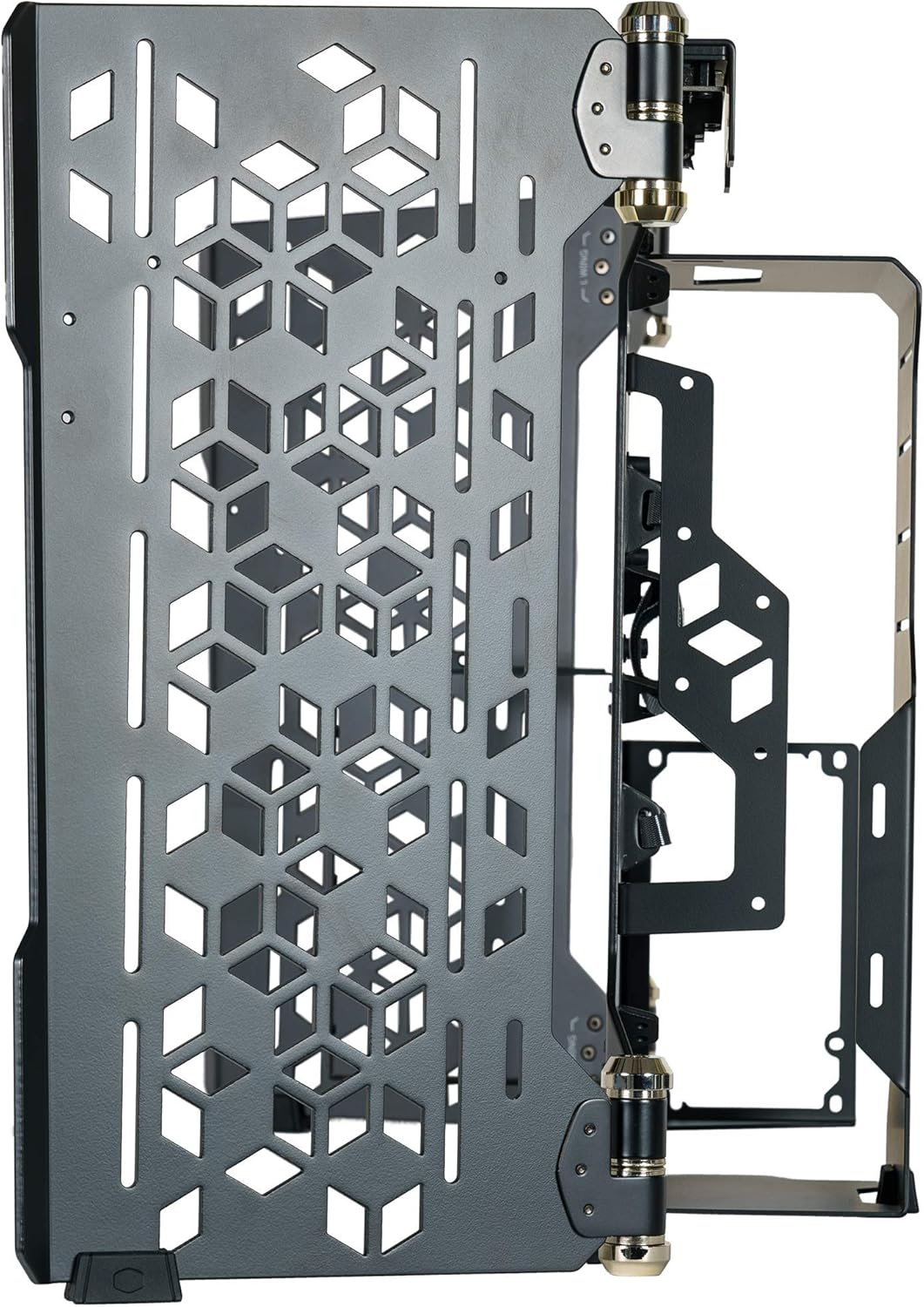 Cooler Master MasterFrame 700 Custom Test Bench/Open-Air ATX PC Case, Panoramic Tempered Glass, Premium Variable Friction Hinges, Built-in VESA Mount