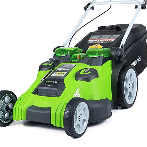 Greenworks 25302 20-Inch 40V Twin Force Cordless Lawn Mower, 5.0Ah