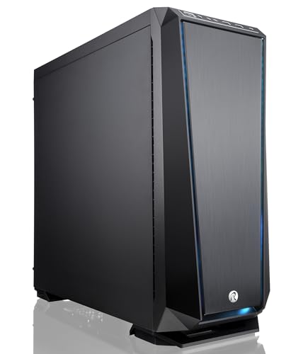 RAIJINTEK ZOFOS EVO WINDOW E-ATX Full Tower PC Case, Tempered Glass, ARGB Lighting at Front, Removable Bracket,1*140mm PWM ARGB Fan with Controller and 2*120mm Fans Pre-Installed, Black (0R200073)