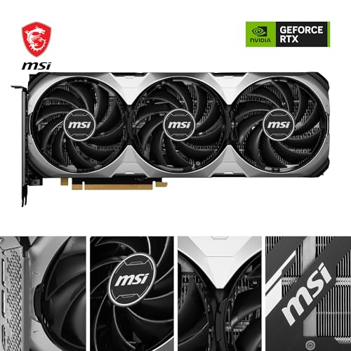MSI GeForce RTX 4060 Ti Ventus 2X Black 8G OC Graphics Card -NVIDIA RTX 4060 Ti, 8GB GDDR6 Memory, 18Gbps, PCIe 4.0, DLSS3