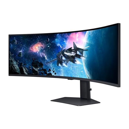 SAMSUNG 49" Odyssey G9 (G95C) Series DQHD 1000R Curved Gaming Monitor, 240Hz, 1ms(GtG), DisplayHDR 1000, AMD FreeSync Premium Pro, Eye Saver Mode, Auto Source Switch+, LS49CG950ENXZA, 2024