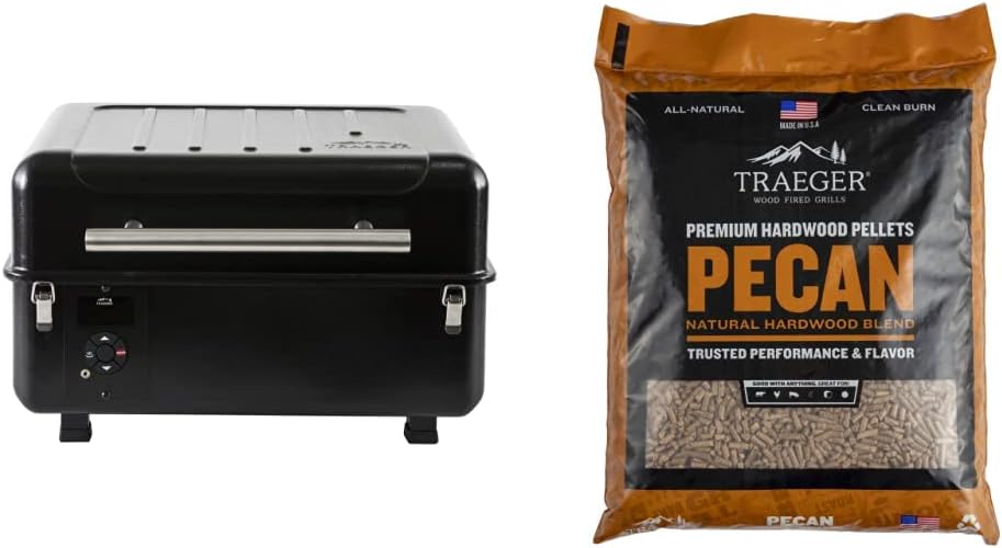 Traeger Grills Ranger Portable Wood Pellet Grill and Smoker, Black Small