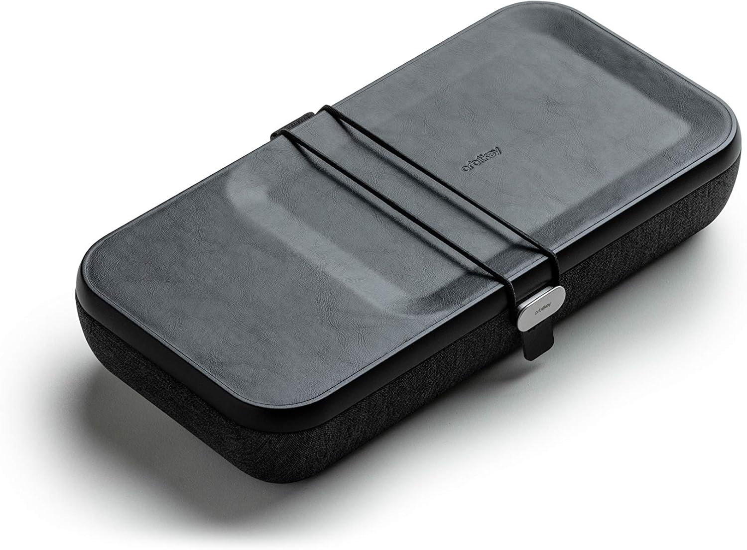 Orbitkey Nest | Portable and Customizable Desk Organizer Case with an In-Built Wireless Charger | Movable Dividers | Ash
