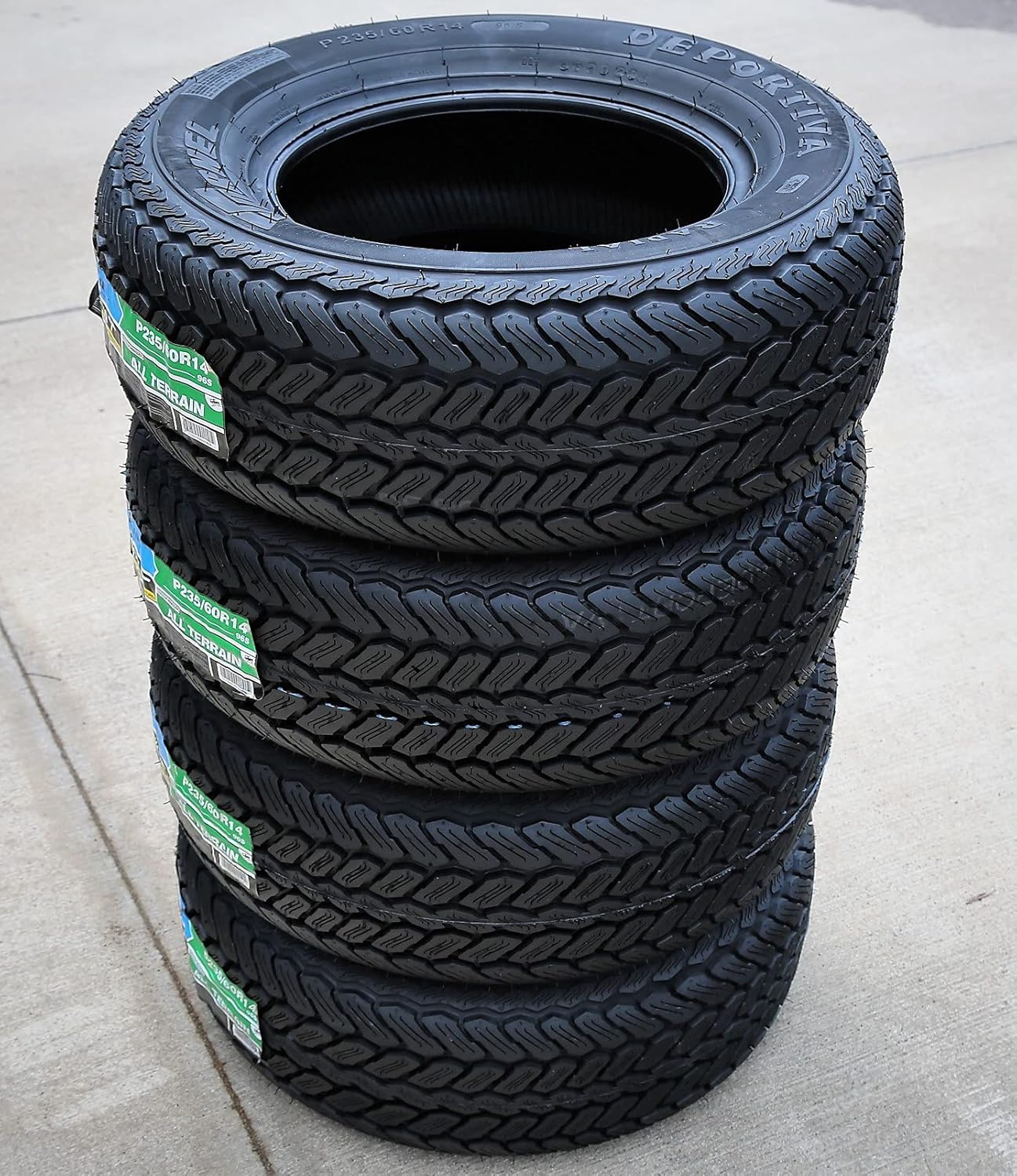 Tornel Deportiva All-Terrain Off-Road Radial Tire-235/60R14 235/60/14 235/60-14 96S Load Range SL 4-Ply BSW Black Side Wall